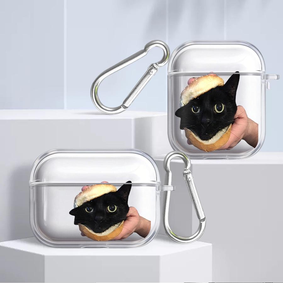 Case For Airpods 2 Pro 3 Pro2 4 Pro3 1 Clear Earphone Cases Cover Cute Cartoon Cat
