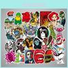 Vibrant 50pcs Vinyl Stickers For Skateboard Guitar Travel Case With Cool Designs