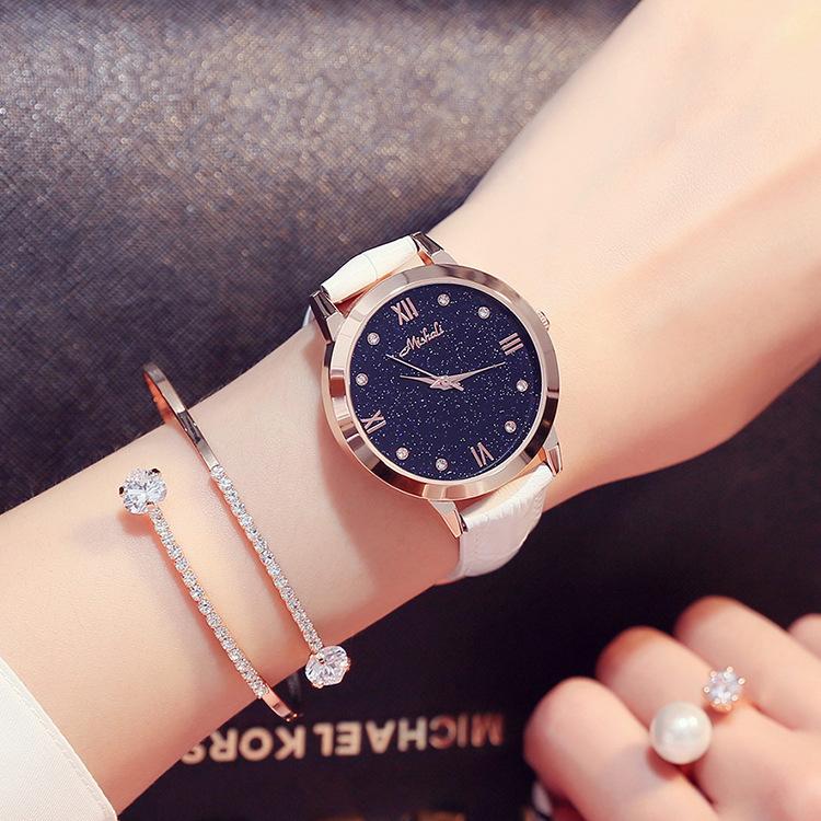 Star Watch Belt Waterproof Women'S Watch Fashion Trend Fashion Watch Women'S Quartz Watch