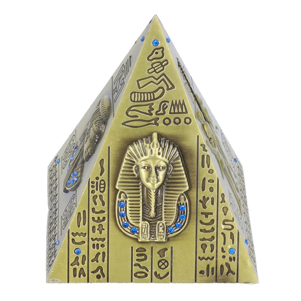Egyptian Pyramid Model Green Bronze Large Retro Classic Exquisite Decorative Handicraft Ornament