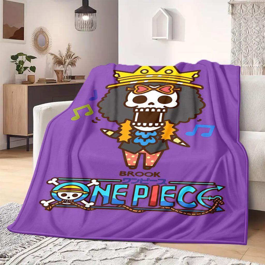 ONE PIECE Print Blanket Warm Comfortable Flannel Blanket Suitable for Bedrooms,Sofas, Beds,Chairs,Travel -QIAO82
