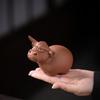Creative Cute Calf Statue Angry Bull Sculpture Ceramic Animal Figurine Modern Art Home Living Room Desktop Ornament Accessories