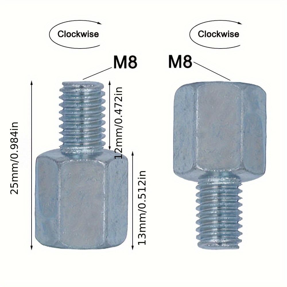 Adapter for Motorcycle Rearview Mirror Screws