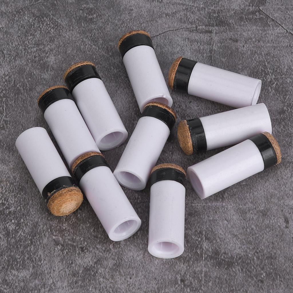10PCS Snooker Pool Cue Pole Tip Billiards Rod Stick Replacement Parts Repair Tool Supplies