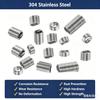 150Pcs Boxed 304 Stainless Steel Wire Thread Insert Thread Repair Sleeve M3-M8 Set