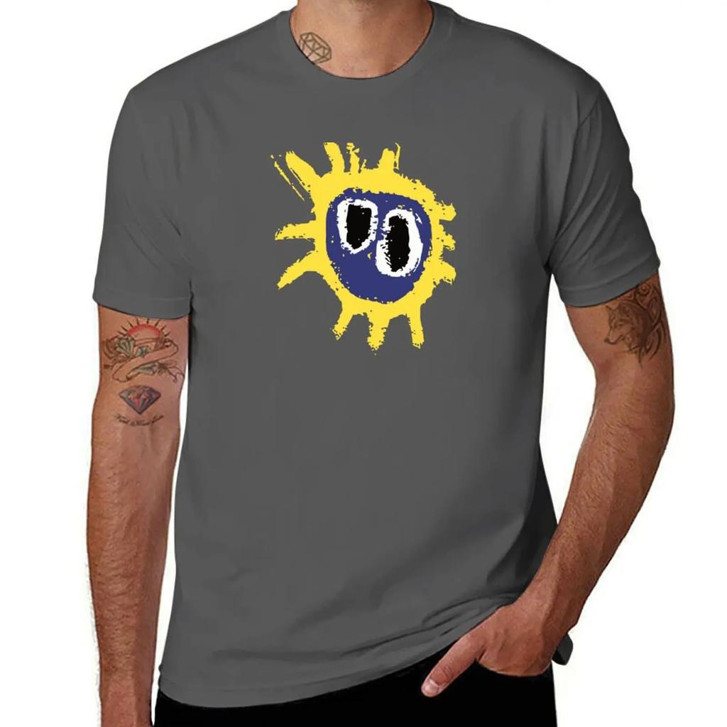 Screamadelica Primal T-Shirt Herren T-Shirt Anime T-Shirt Übergrößen Kleidung Basic T-Shirt T-Shirts für Herren Grafik