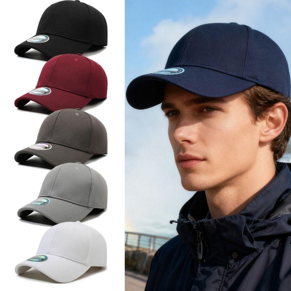 Solid Color Baseball Caps Adjustable Sports Cap High Quality Sun Hats  Men Women