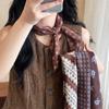 70Cm Polka Dot Flower Small Square Scarf Women Versatile Headwear Luxury Scarf Shawl Bag Accessories Casual Elegant Breathable
