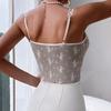 French Sexy Suspender Lace Ins Style Patchwork See Through Women’s Vests & Waistcoats