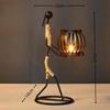 Nordic Metal Candlestick Abstract Character Sculpture Candle Holder Decors Handmade Figurines Home Decoration Art Gifts Hot 2025
