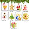 Spezialform Ziegel Diamantmalerei Schlüsselanhänger DIY Weihnachts-Serie Cartoon Dekorativer Kleiner Anhänger