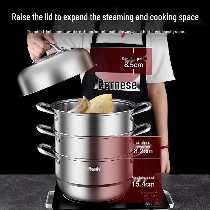 Bohnice Friedberg 3-stufiger Dampfkochtopf