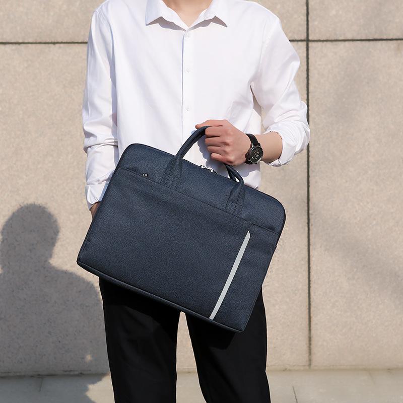 Business Laptop Bag Simple Textured Men and Women Laptop Bag