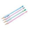 Student Mechanical Pencil Slip Resistant Silicones Grip, Posture Correction Automatic Pencil Twist Action for Student