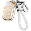 JOYEAR for Honda Key Fob Cover with Keychain Compatible with 2022-2025 Accord Civic HR-V CR-V Pilot Sport 2026 Passport SI EX EX-L Touring Car