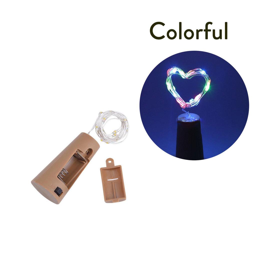 1M Wine Bottle String Lights For Party Copper LED Garland Fairy Cork Night Light Corker Battery Operated Glass Decoration