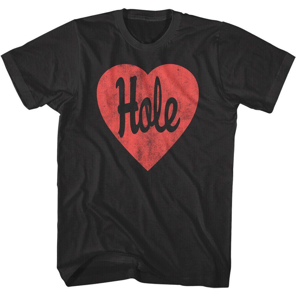 Hole Vintage Heart Logo TShirt  Urtney Love Band Shortsleeved Tshirt