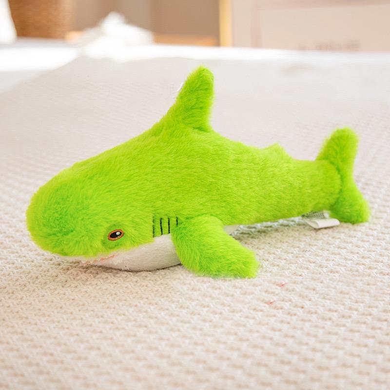 30cm Søt Mini Fargerik Hai Dukke Plysjleke Utstoppet Mykt Havdyr Fisk Pute Beroligende Leker for Barn Jenter Bursdagsgaver Deco