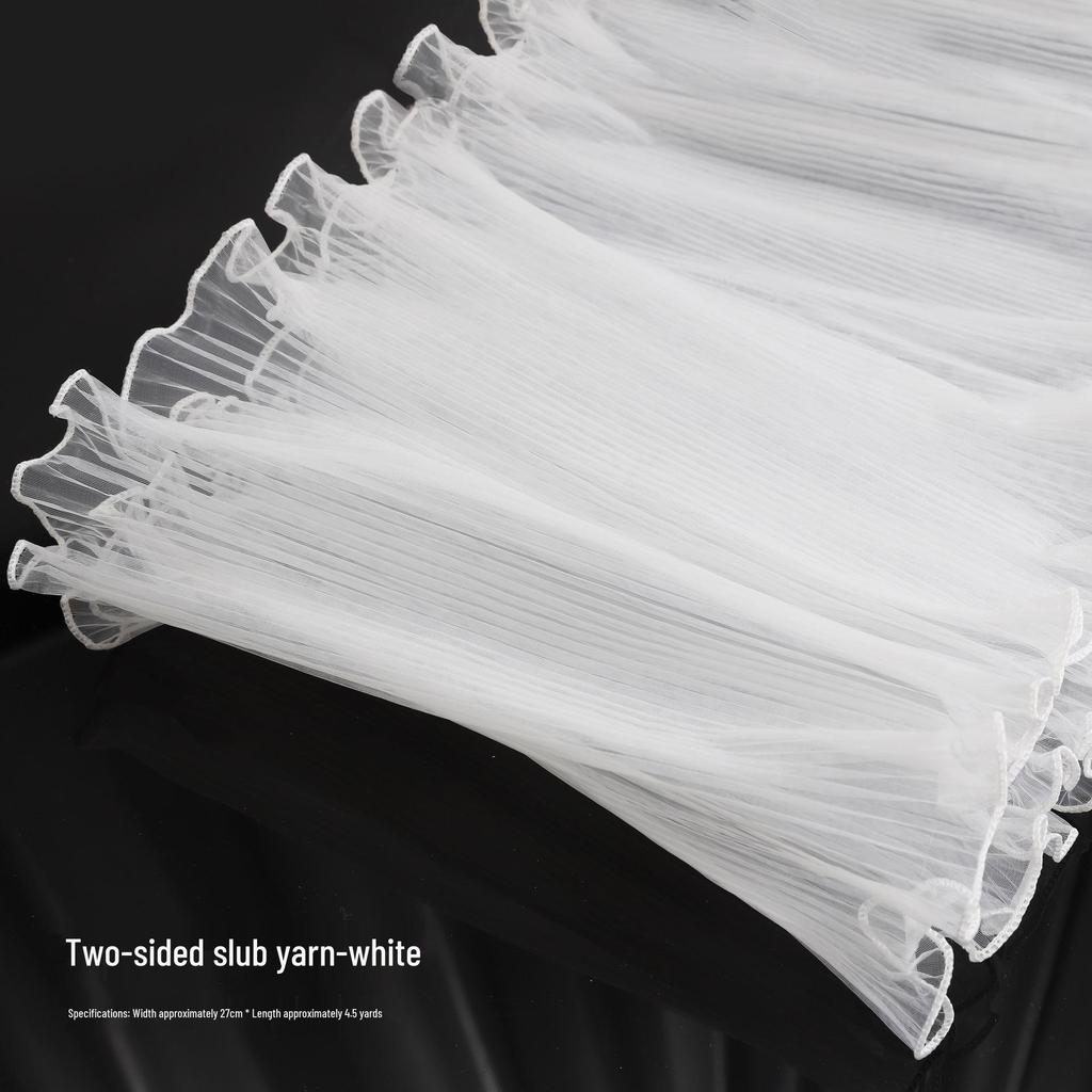 Perlwellen Plissiertes Netzgarn Blumenwickelmaterial