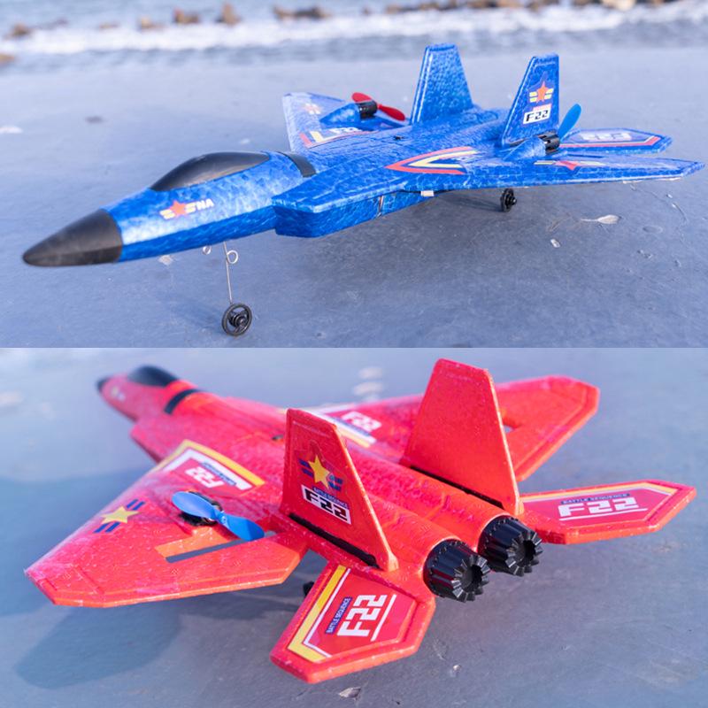 F22 Remote Control Air-Land-Sea Fighter Jet Toy: Children's Foam Airplane