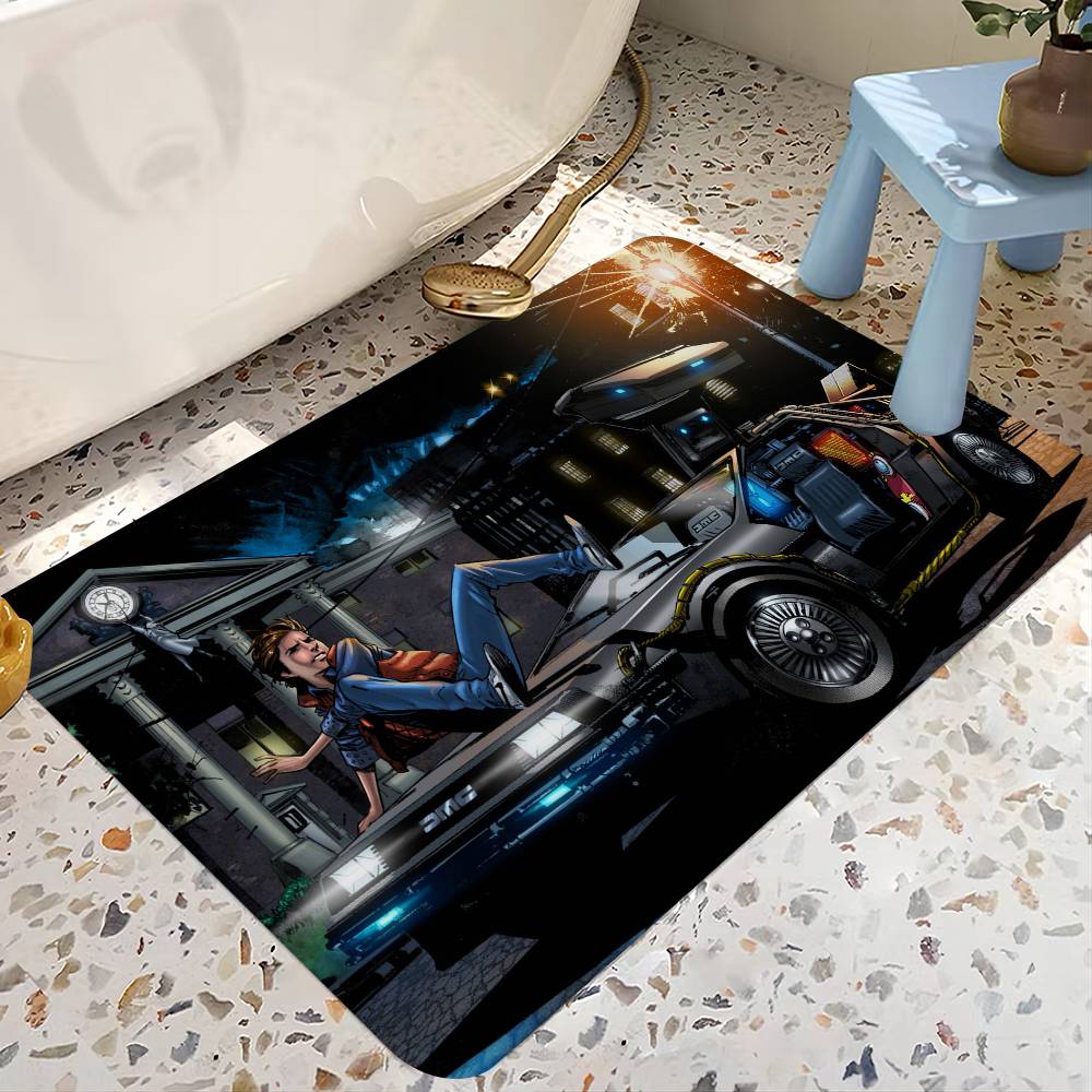 Comedy Movie Back To The F-Future Floor Mat Rectangle Anti-slip Home Soft Badmat Front Door Indoor Outdoor Mat Welcome Doormat
