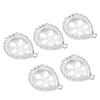 5 Pcs Alloy Pendant Base Jewelry Making Pendant Bezel Resin Molds Pendant Tray for DIY