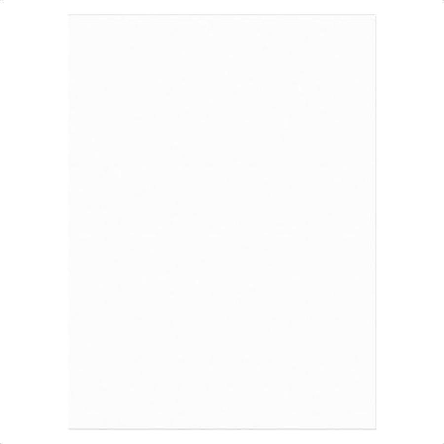 Pacon TruRay Heavyweight Construction Paper White 9 x 12 50 Sheets