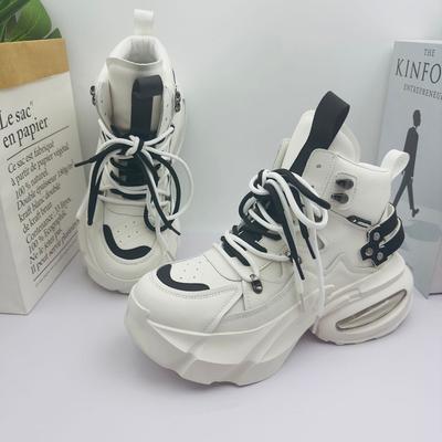 Fashion Couple Quality High Top Sneakers Non-slip Wear-resistant Platform Males Casual Shoes Woman's  Mesh White Shoes Chaussure Hommes