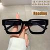New Square Thick Rim Glasses Frame Fashion Personality Glasses Retro Trendy Reading Glasses 8542
