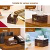 LIEI Wooden Tissue Box