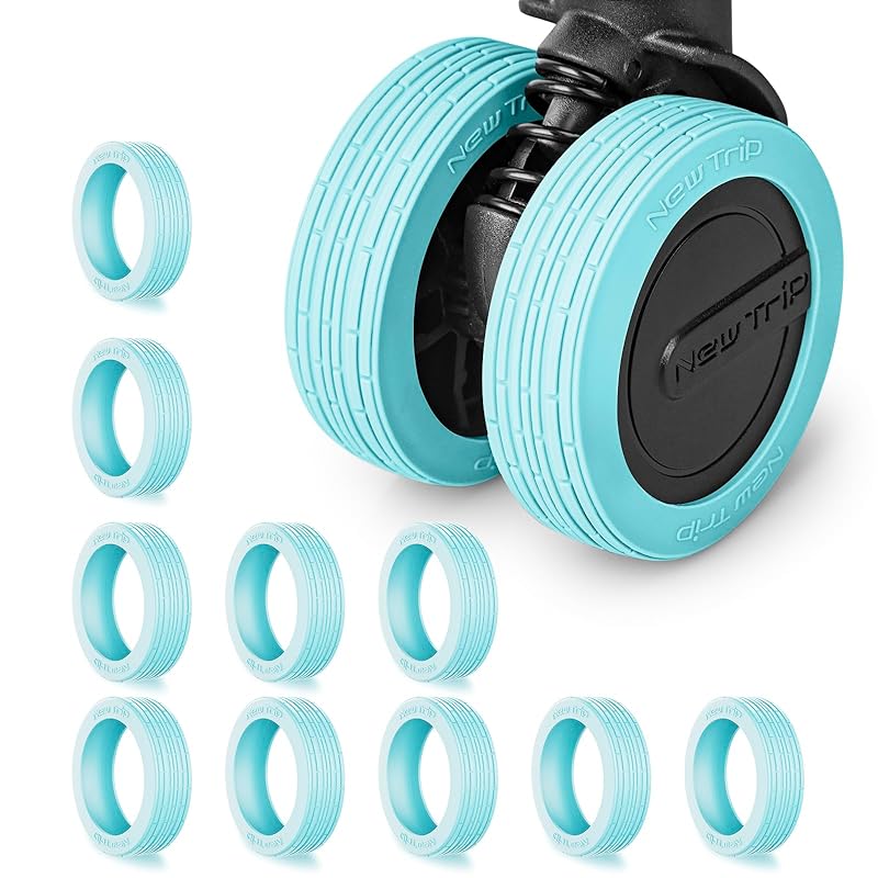 

[New Trip] [Set of 10] caster cover suitcase tire cover carry case wheel cover Fall prevention wheel protection noise reduction Applicable diameter