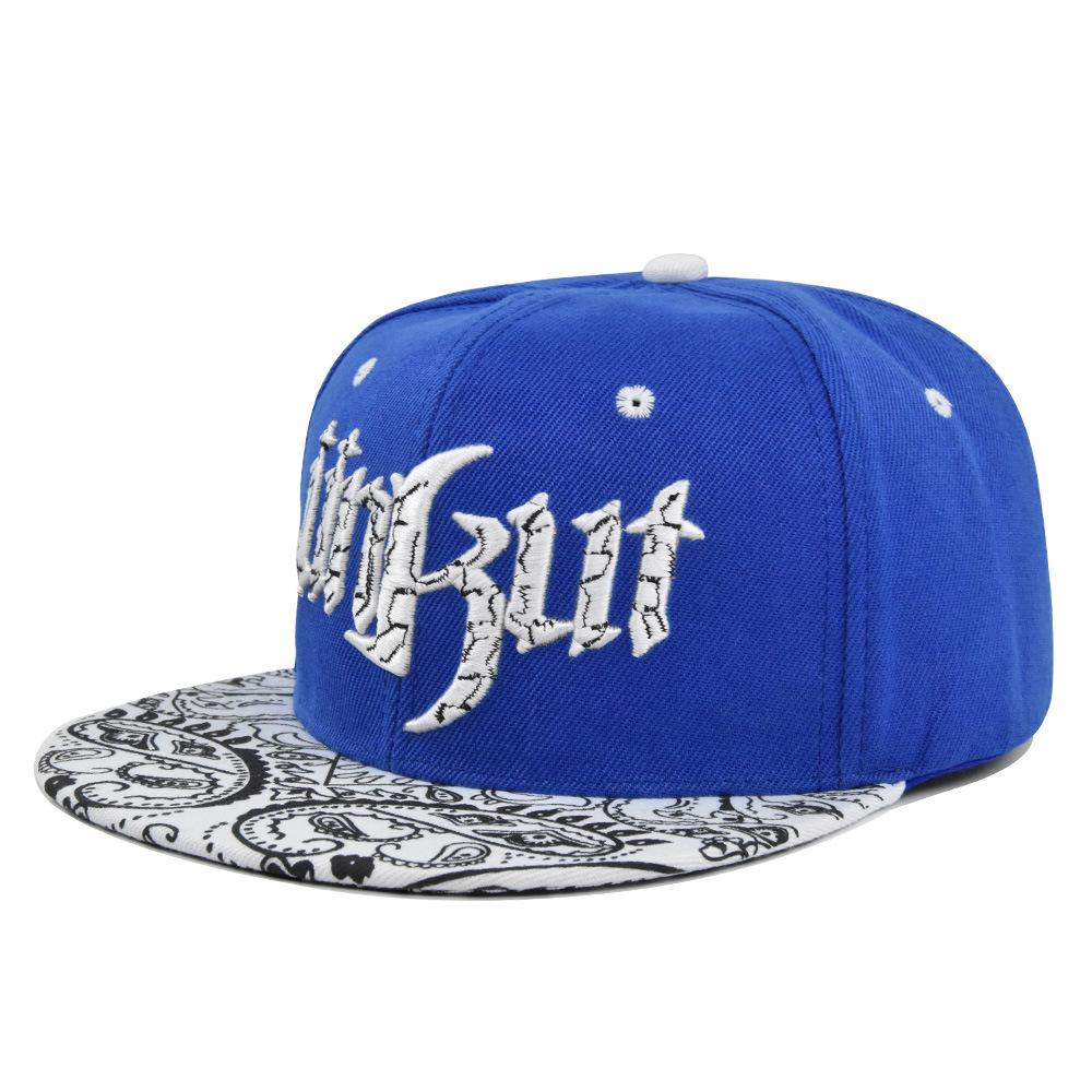 Baseball Cap Threedimensional Embroidered Hiphop Hat Flat Brim Fashionable Hat