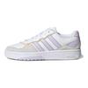 adidas Originals Courtic Leather Slip Resistant Durable Low Top Skate Shoes Unisex Sneakers White Purple ID4079