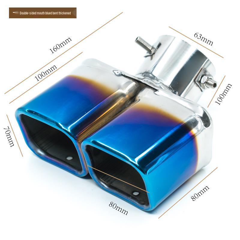 Universal Stainless Steel Tailpipe Muffler Tip Decoration