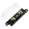 X AUTOHAUX 125A Fusible Fuse with Holder for Electrical Car and In-Line Protection, Audio, Video, Stereo, Black, 2-Pack