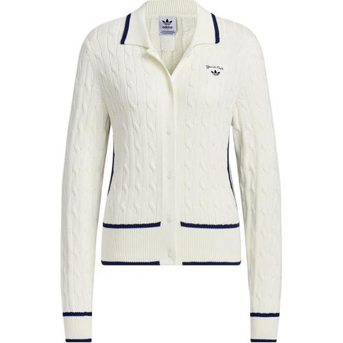 

Adidas Originals RETROCARDIGAN SS25 SPORTY CLUB Knitwear Women s Jade JM8017 XL белый