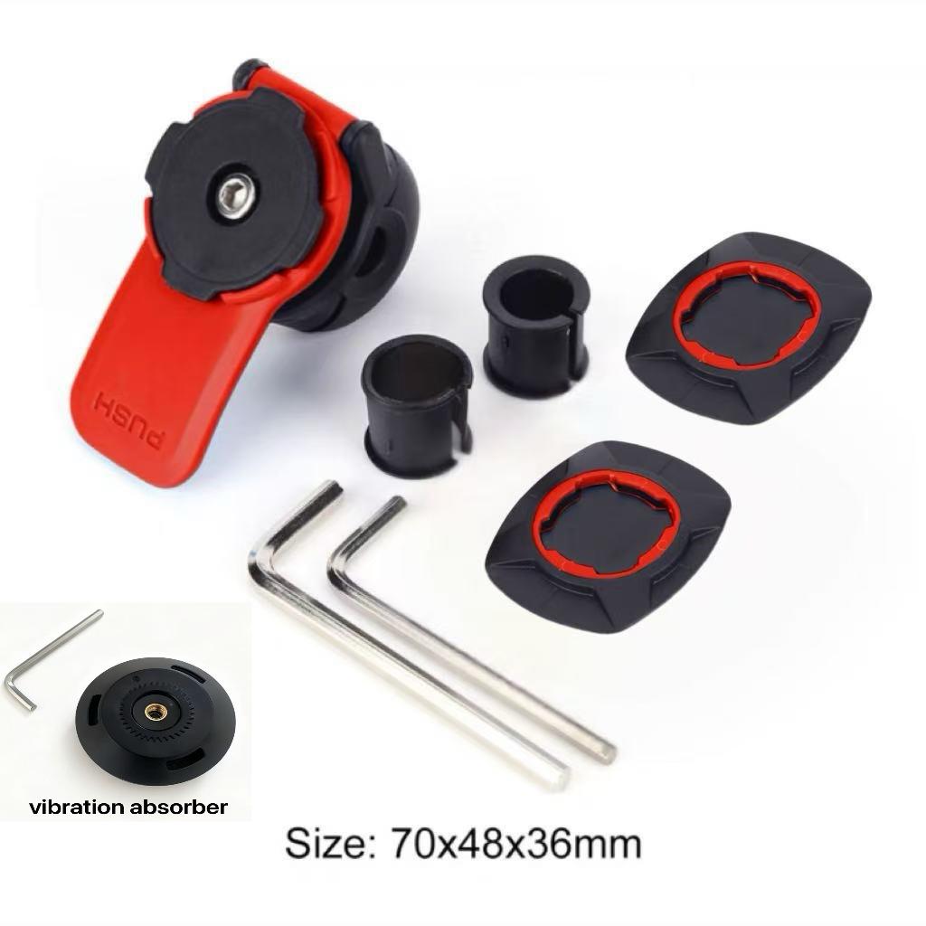 Motorcycle & Bicycle Phone Holder with Shock Absorption for Navigation