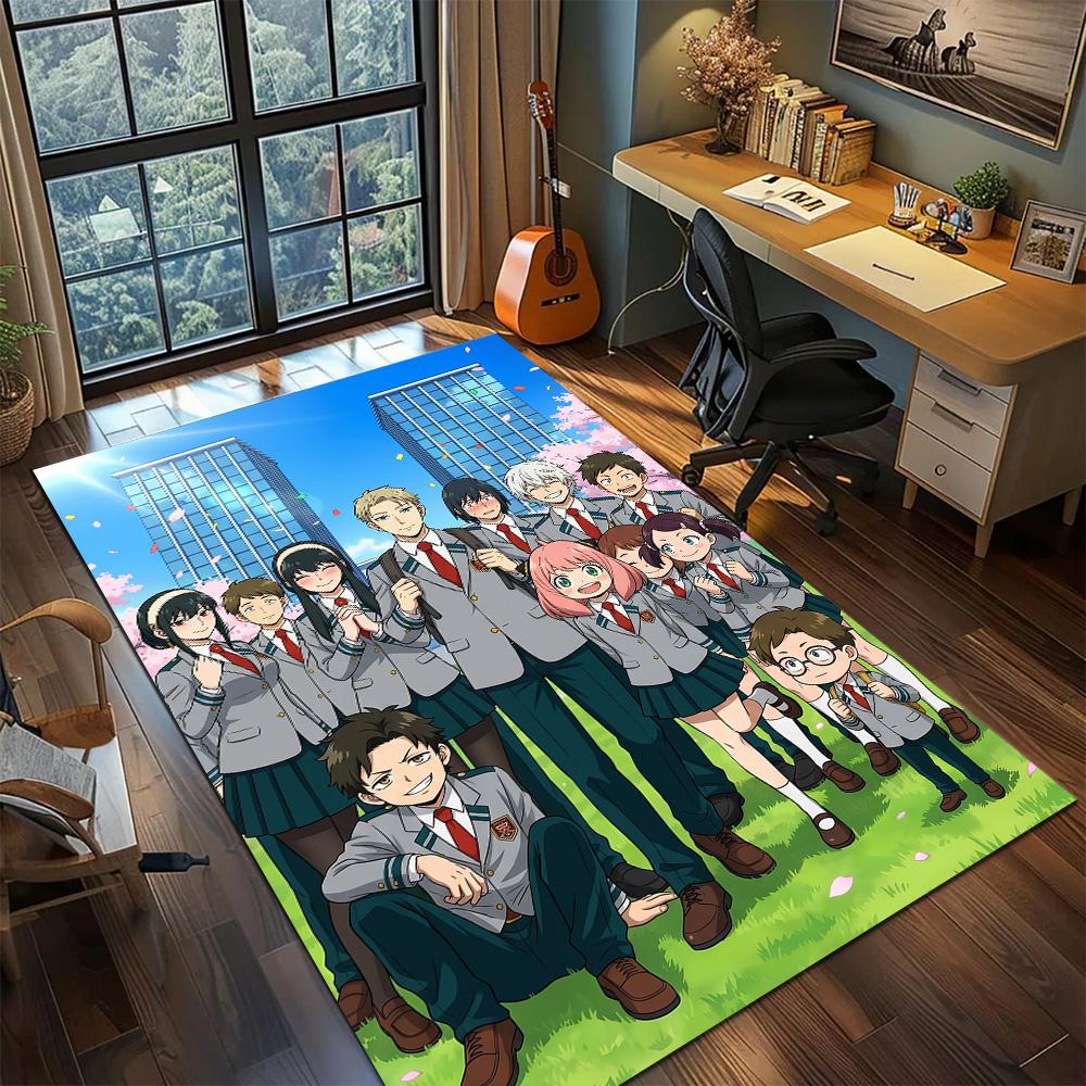 SPY×FAMILY Carpet Floor Mat Gamer Bedroom Home Room Decor Washable Non Slip Large Area YUN6512
