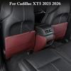 For Cadillac XT5 2026 2026 Leather Car Seat Back Kick Protector Rear Armrest Anti Kick Protect Anti-dirty Pad Auto Accessories