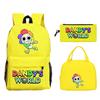 New Dandy's world game merchandise personalized printing primary and secondary school schoolbag three-piece set