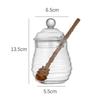 Clear Container Dispenser with Dipper and Lid Honey Pot for Pickled Vegetables beverage