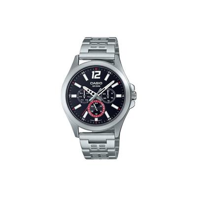 STANDARD Quartz Movement Stainless Steel Strap Watch Men's Watches Black Dial MTP-E350D-1B