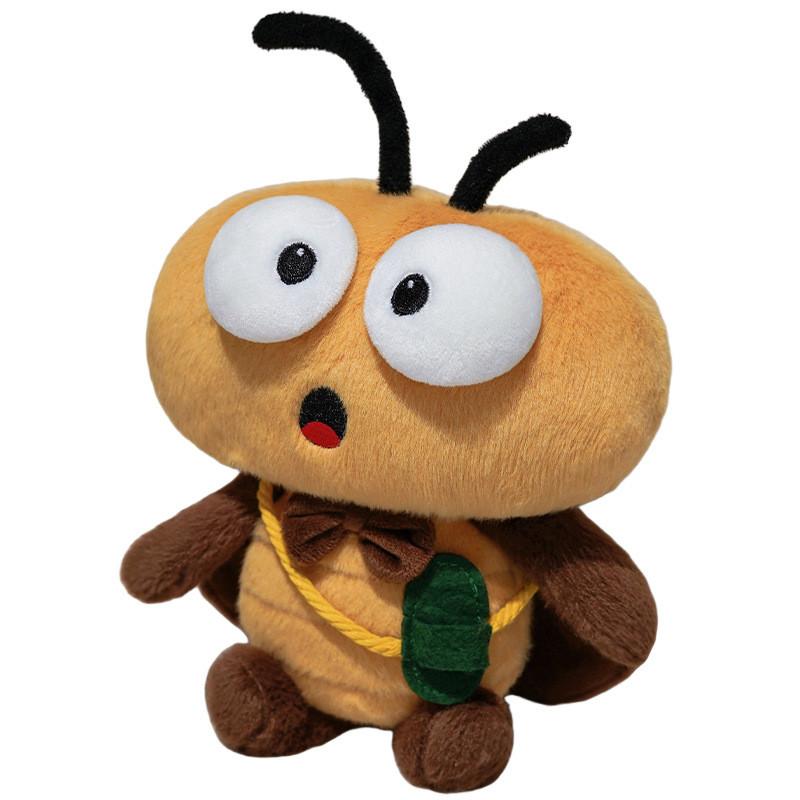 

Cartoon Cute Cockroach With Bow Tie Slippers Plush Toy For Gift Birthday