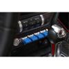 4X ABS Blue Dashboard Navigation Button Cover Trim For 2015- Ford Mustang