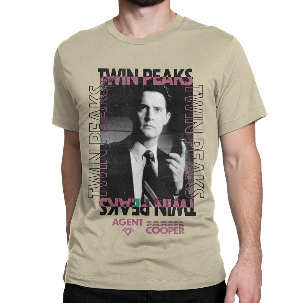 Men Women's Poster David Lynch TV Show T Shirt Twin Peaks 100% Cotton Clothes Short Sleeve Round Collar Tees Plus Size T-Shirt