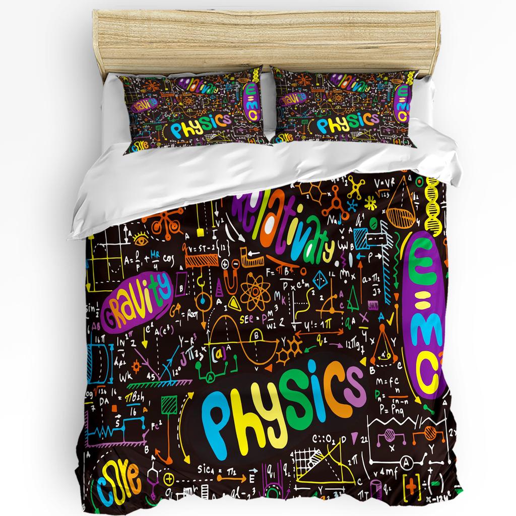 Chemical Formula Illustration Duvet Cover Bed Bedding Set Home Textile Quilt Cover Pillowcases Bedroom Bedding Set No Sheet
