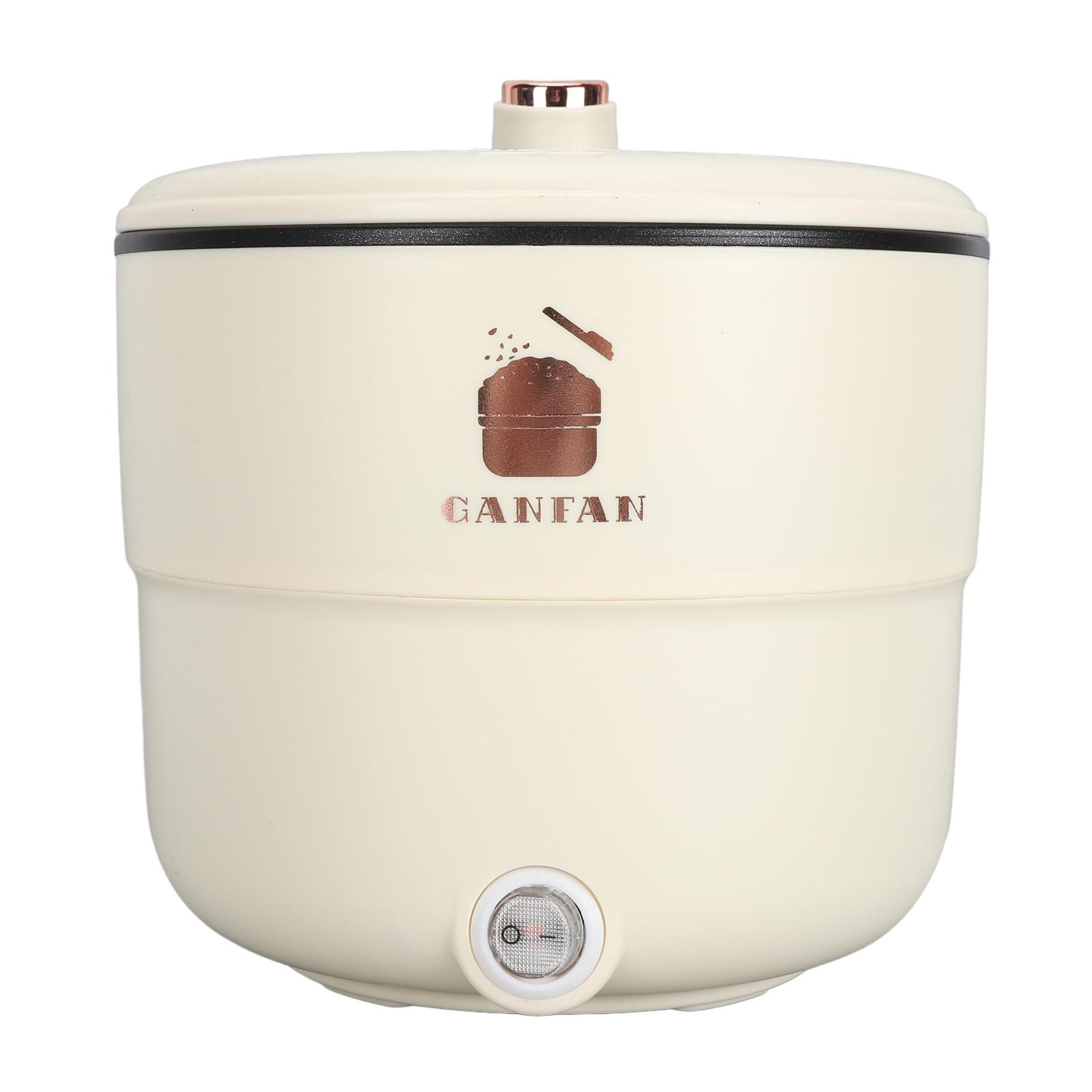 

450 Вт электрическая рисоварка многофункциональная 1.8 л двухслойная антипригарная электрическая кастрюля для тушения супа с лапшой UK белый