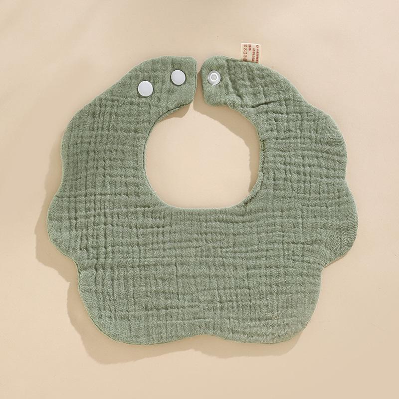 Soft Six-Layer Pure Cotton Baby Bib - Gauze Newborn Saliva Towel