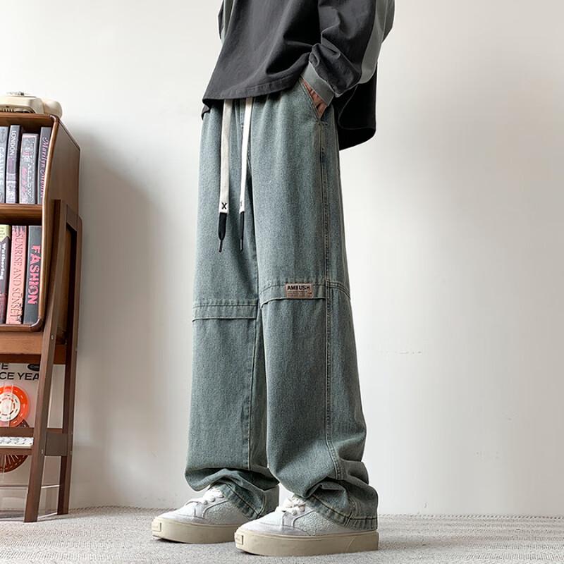 Men's American Retro Loose Straight-Leg Jeans
