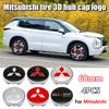 60mm, 4pcs Car Wheel Center Caps: Stickers Specifically Designed for Mitsubishi Pajero, Outlander, XL, Montero, Lancer, Trito